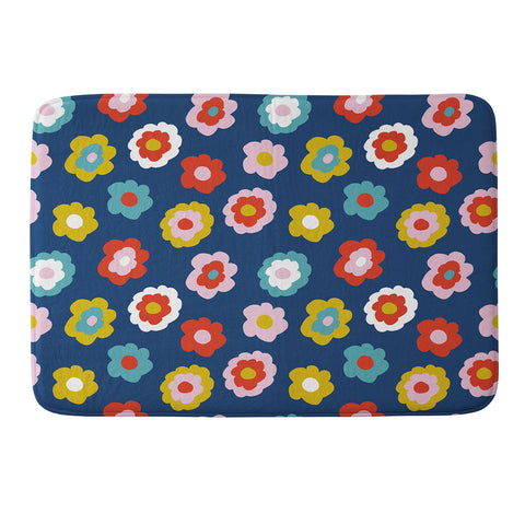 Camilla Foss Simply Flowers Memory Foam Bath Mat