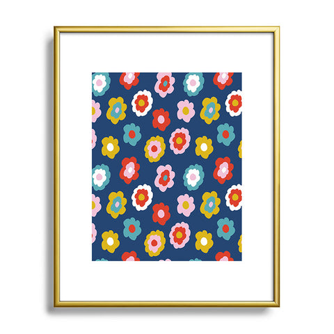 Camilla Foss Simply Flowers Metal Framed Art Print