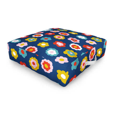 Camilla Foss Simply Flowers Outdoor Floor Cushion