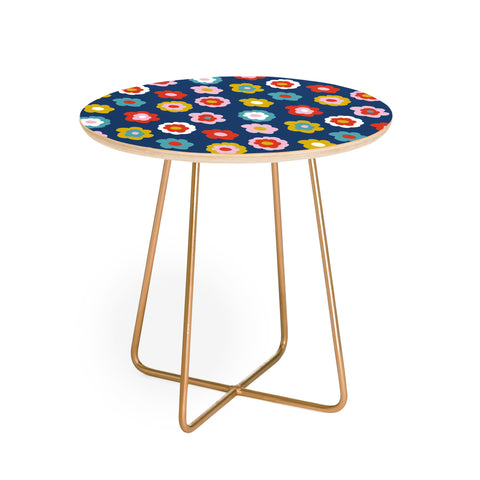 Camilla Foss Simply Flowers Round Side Table