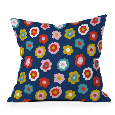 Camilla Foss Simply Flowers Throw Pillow