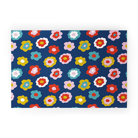 Camilla Foss Simply Flowers Welcome Mat