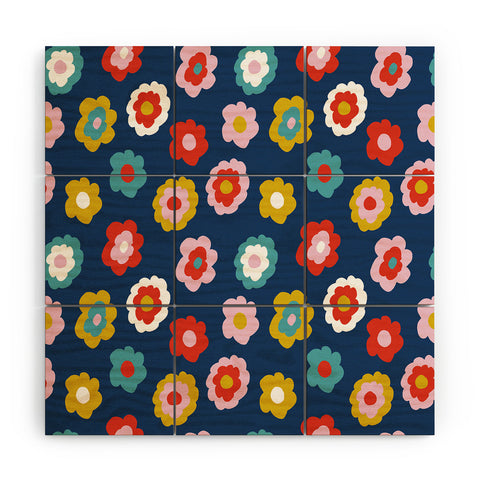 Camilla Foss Simply Flowers Wood Wall Mural