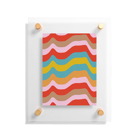 Camilla Foss Wavy Stripes Floating Acrylic Print