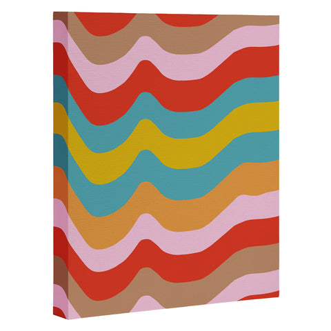 Camilla Foss Wavy Stripes Art Canvas