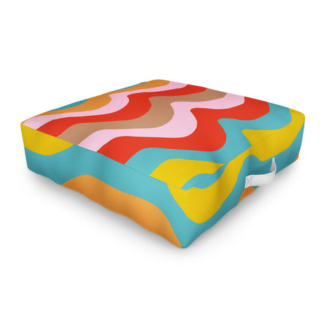 Camilla Foss Wavy Stripes Outdoor Floor Cushion