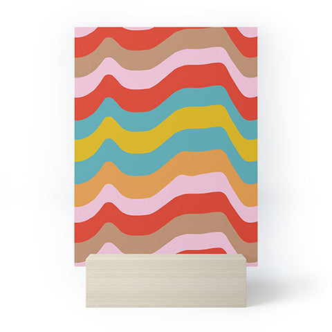 Camilla Foss Wavy Stripes Mini Art Print