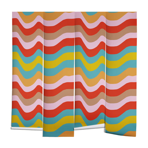 Camilla Foss Wavy Stripes Wall Mural