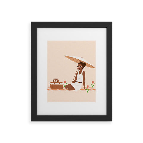 camilleallen a private picnic in the spring Framed Art Print