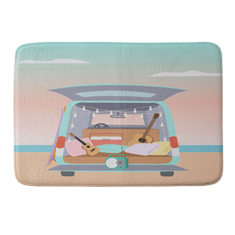 camilleallen Beach Van Memory Foam Bath Mat