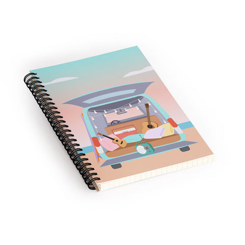 camilleallen Beach Van Spiral Notebook