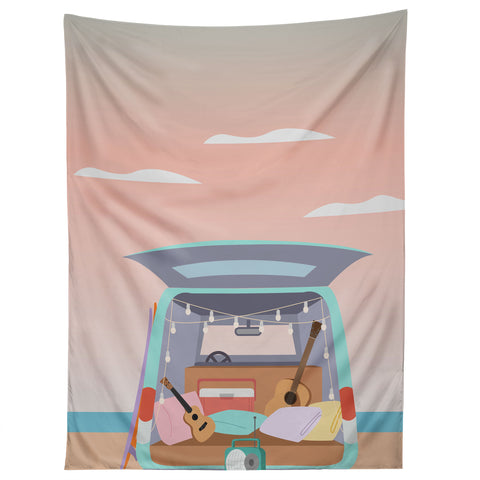 camilleallen Beach Van Tapestry