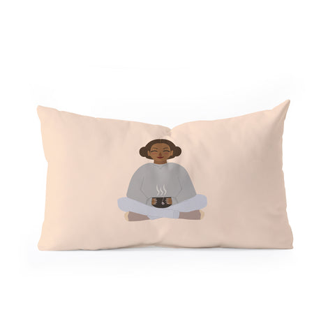 camilleallen Day off Oblong Throw Pillow