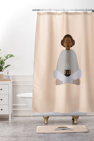 camilleallen Day off Shower Curtain And Mat