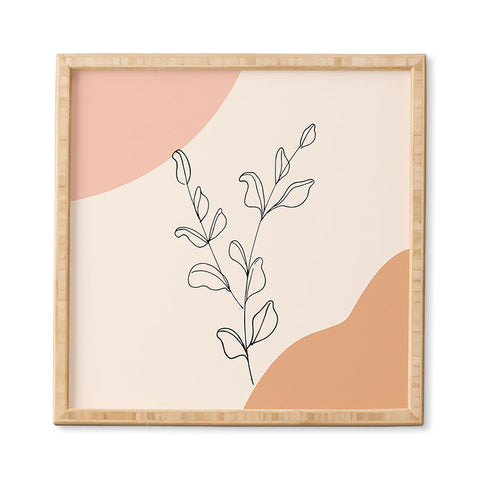 camilleallen Eucalyptus Line Art Framed Wall Art