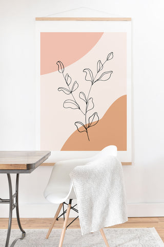 camilleallen Eucalyptus Line Art Art Print And Hanger