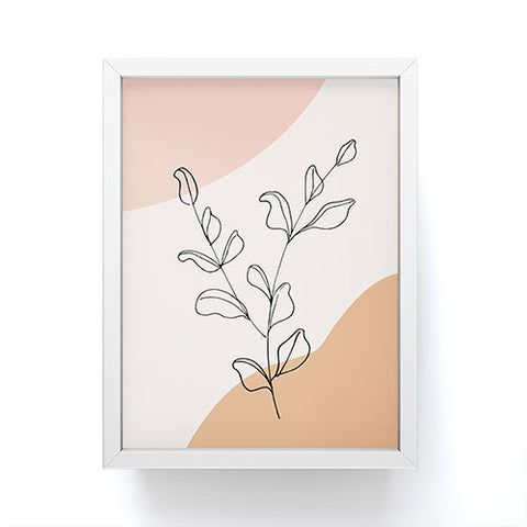 camilleallen Eucalyptus Line Art Framed Mini Art Print