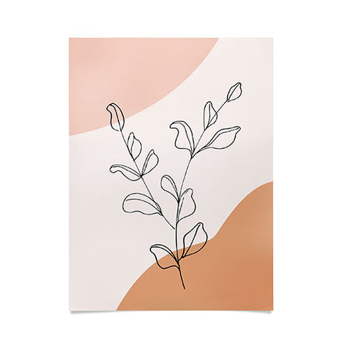 camilleallen Eucalyptus Line Art Poster