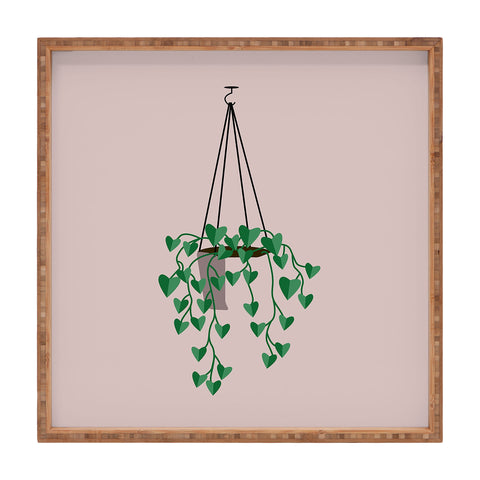 camilleallen hanging house plant Square Tray