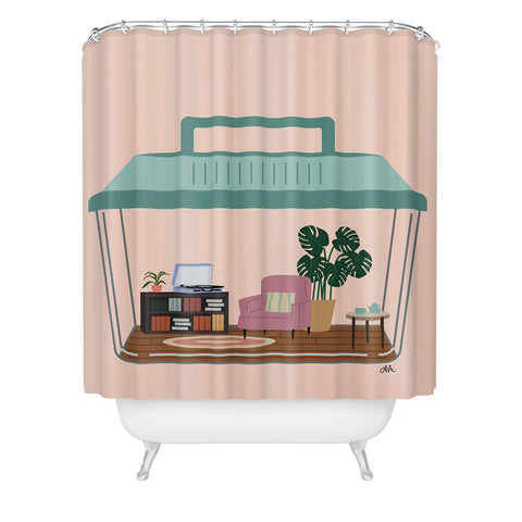 camilleallen hermit habitat Shower Curtain