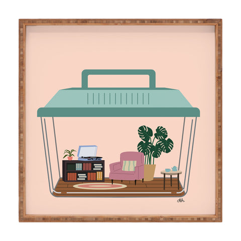 camilleallen hermit habitat Square Tray