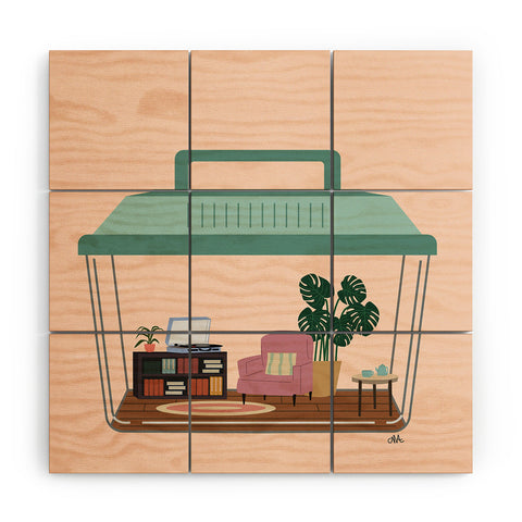 camilleallen hermit habitat Wood Wall Mural