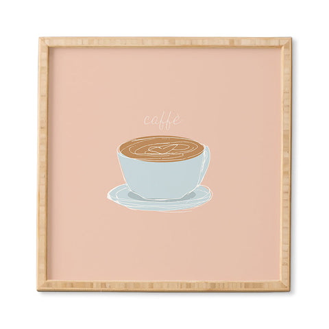 camilleallen Italian coffee sketch Framed Wall Art