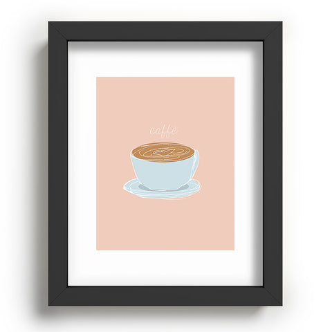 camilleallen Italian coffee sketch Recessed Framing Rectangle