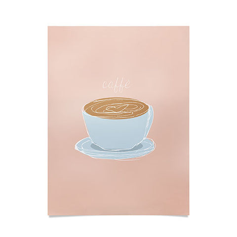 camilleallen Italian coffee sketch Poster