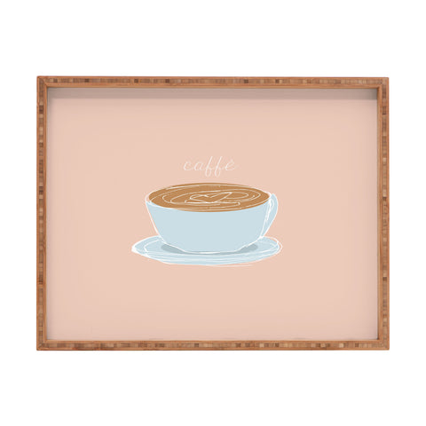 camilleallen Italian coffee sketch Rectangular Tray