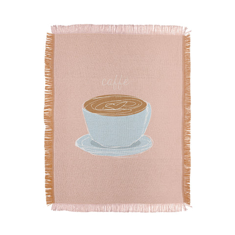 camilleallen Italian coffee sketch Throw Blanket