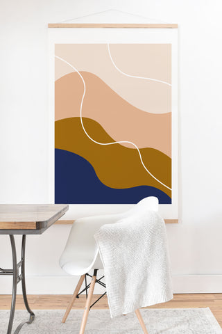 camilleallen modern chic pattern Art Print And Hanger