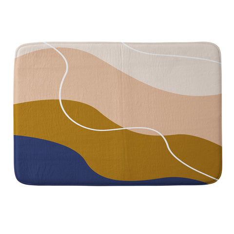 camilleallen modern chic pattern Memory Foam Bath Mat