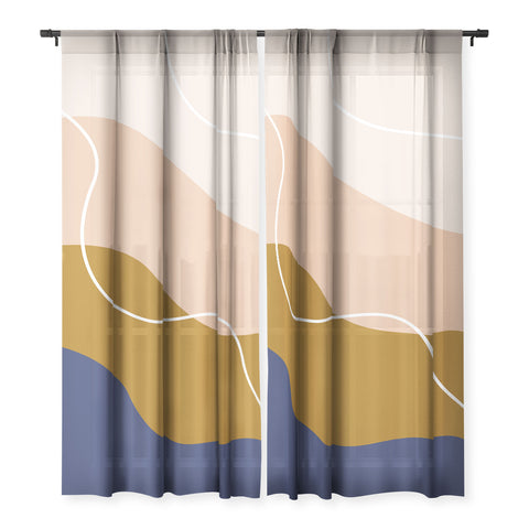 camilleallen modern chic pattern Sheer Non Repeat