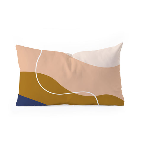 camilleallen modern chic pattern Oblong Throw Pillow