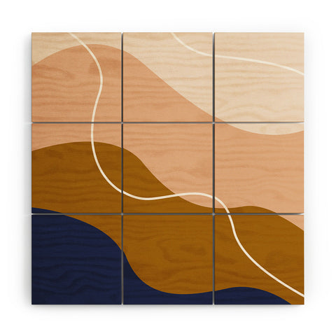 camilleallen modern chic pattern Wood Wall Mural