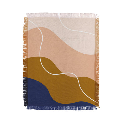 camilleallen modern chic pattern Throw Blanket