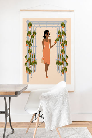 camilleallen orange trees Art Print And Hanger