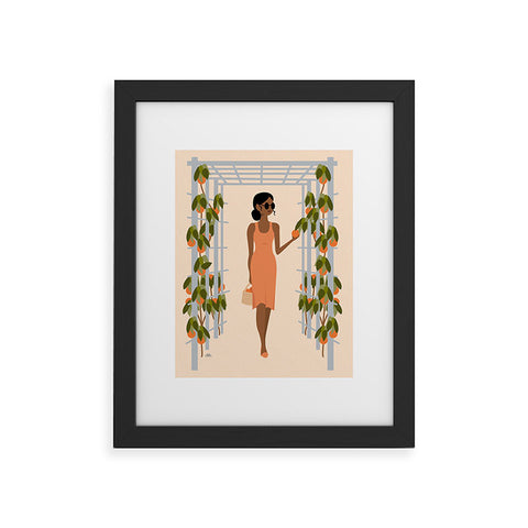 camilleallen orange trees Framed Art Print