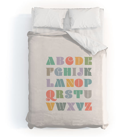 Carey Copeland ABCs Alphabet Duvet Cover