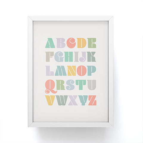 Carey Copeland ABCs Alphabet Framed Mini Art Print