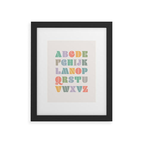 Carey Copeland ABCs Alphabet Framed Art Print