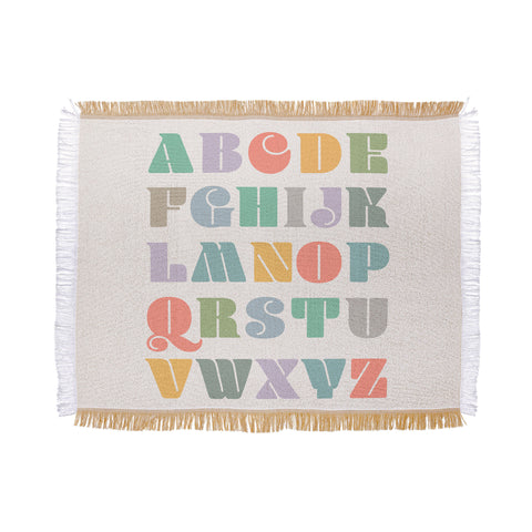 Carey Copeland ABCs Alphabet Throw Blanket