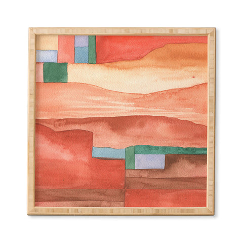 Carey Copeland Abstract Desert Landscape Framed Wall Art