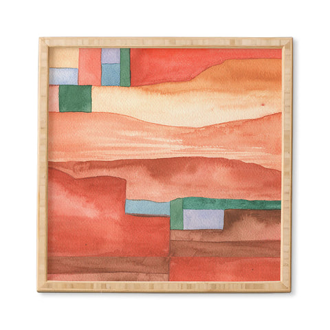 Carey Copeland Abstract Desert Landscape Framed Wall Art