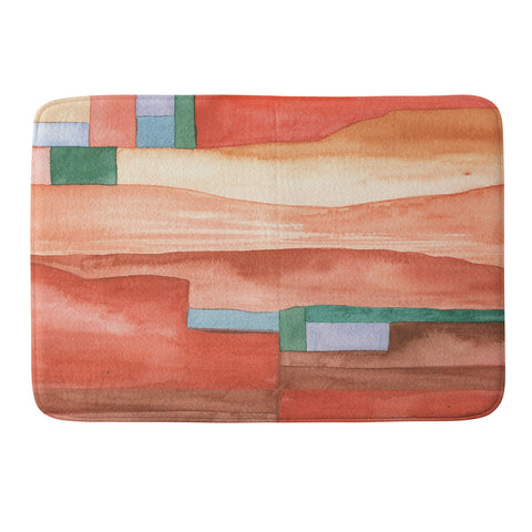 Carey Copeland Abstract Desert Landscape Memory Foam Bath Mat