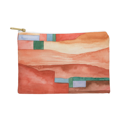 Carey Copeland Abstract Desert Landscape Pouch