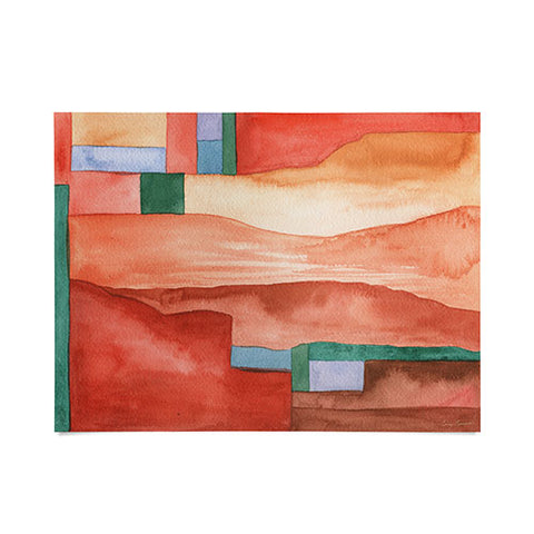 Carey Copeland Abstract Desert Landscape Poster