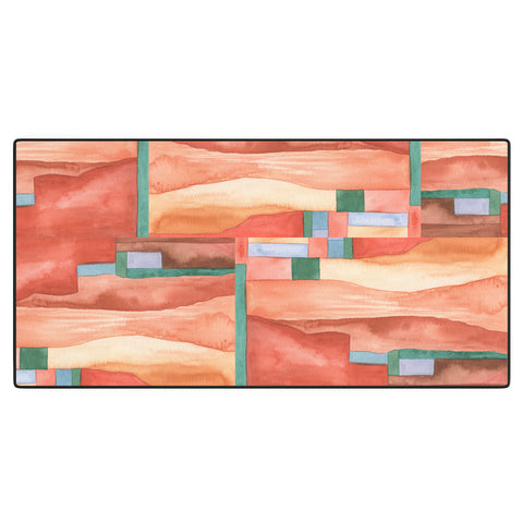 Carey Copeland Abstract Desert Landscape Desk Mat