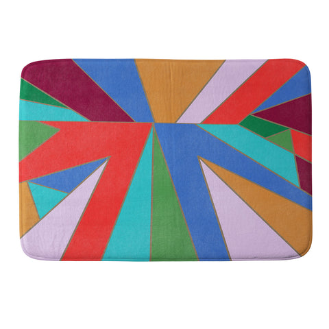 Carey Copeland Abstract Geometric Memory Foam Bath Mat